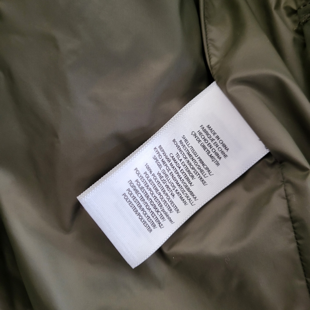 Polo Ralph Lauren Zip Down Combat Green Raincoat Jacket - Picture 8 of 8